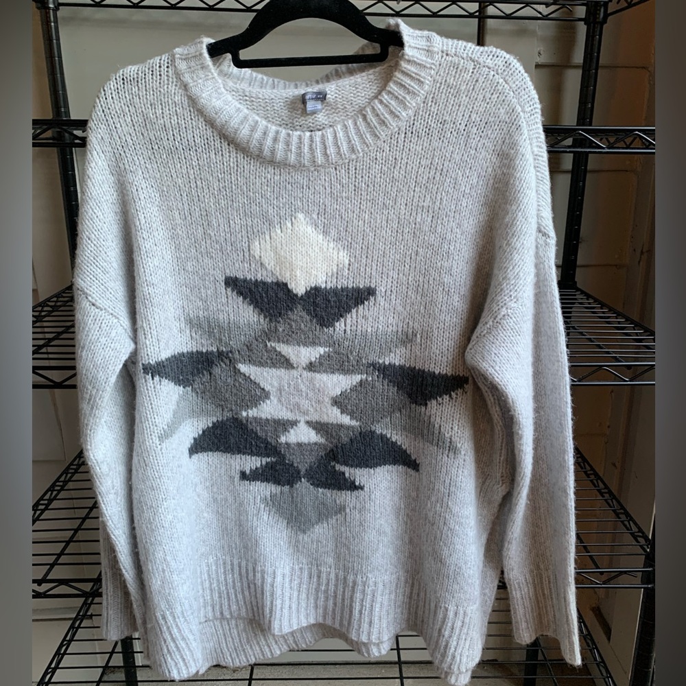 Aerie oversize gray sweater size M